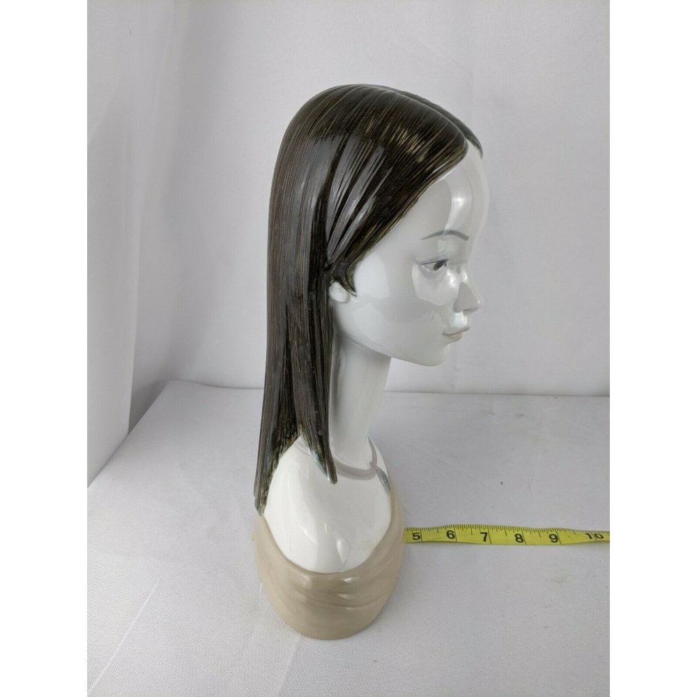 Vintage Llardo Maja Young Women's Porcelain Head Bust #4668 Retired Spain 1985 - Picture 11 of 12